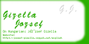 gizella jozsef business card